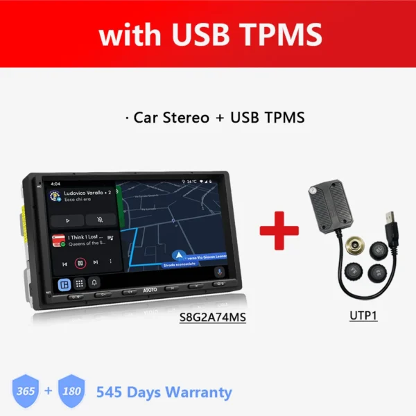 GARNAV 7 inch Double 2 Din Android Car Stereo 4G LTE WIFI GPS Bluetooth Wireless Android Auto CarPlay Screen Car Radio 2Din S8 MS - Image 9
