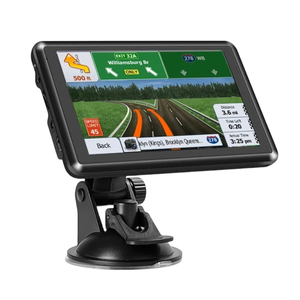 GARNAV 9 Inch Car GPS Navigation FM Transmitter Portable Navigator Built-in Speaker 256MB+8G Voice Reminder HD Touch Screen Mini USB TF - Image 6