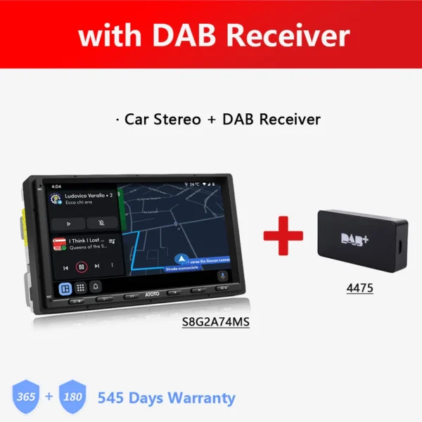 GARNAV 7 inch Double 2 Din Android Car Stereo 4G LTE WIFI GPS Bluetooth Wireless Android Auto CarPlay Screen Car Radio 2Din S8 MS - Image 8